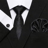 Mens Tie Skinny Blue palid 100% Silk Classic Jacquard