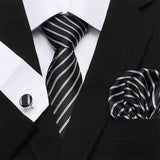 Mens Tie Skinny Blue palid 100% Silk Classic Jacquard