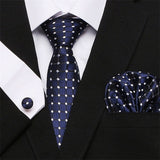 Mens Tie Skinny Blue palid 100% Silk Classic Jacquard