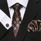 Mens Tie Skinny Blue palid 100% Silk Classic Jacquard