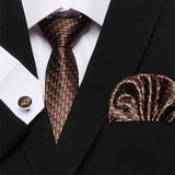 Mens Tie Skinny Blue palid 100% Silk Classic Jacquard