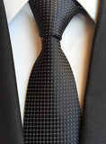 Fashion Striped Plaid Men's Red Blue Grey Classic Neck Ties