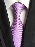 Fashion Striped Plaid Men's Red Blue Grey Classic Neck Ties