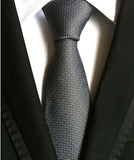 Fashion Striped Plaid Men's Red Blue Grey Classic Neck Ties