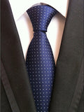 Fashion Striped Plaid Men's Red Blue Grey Classic Neck Ties