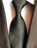 Fashion Striped Plaid Men's Red Blue Grey Classic Neck Ties