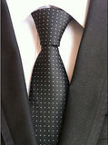Fashion Striped Plaid Men's Red Blue Grey Classic Neck Ties