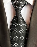 Fashion Striped Plaid Men's Red Blue Grey Classic Neck Ties