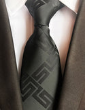 Fashion Striped Plaid Men's Red Blue Grey Classic Neck Ties