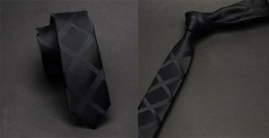 Waterproof Striped Plaid Neckties Jacquard Tie