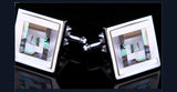 Shirt cufflinks for mens Coloured Shell