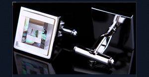 Shirt cufflinks for mens Coloured Shell