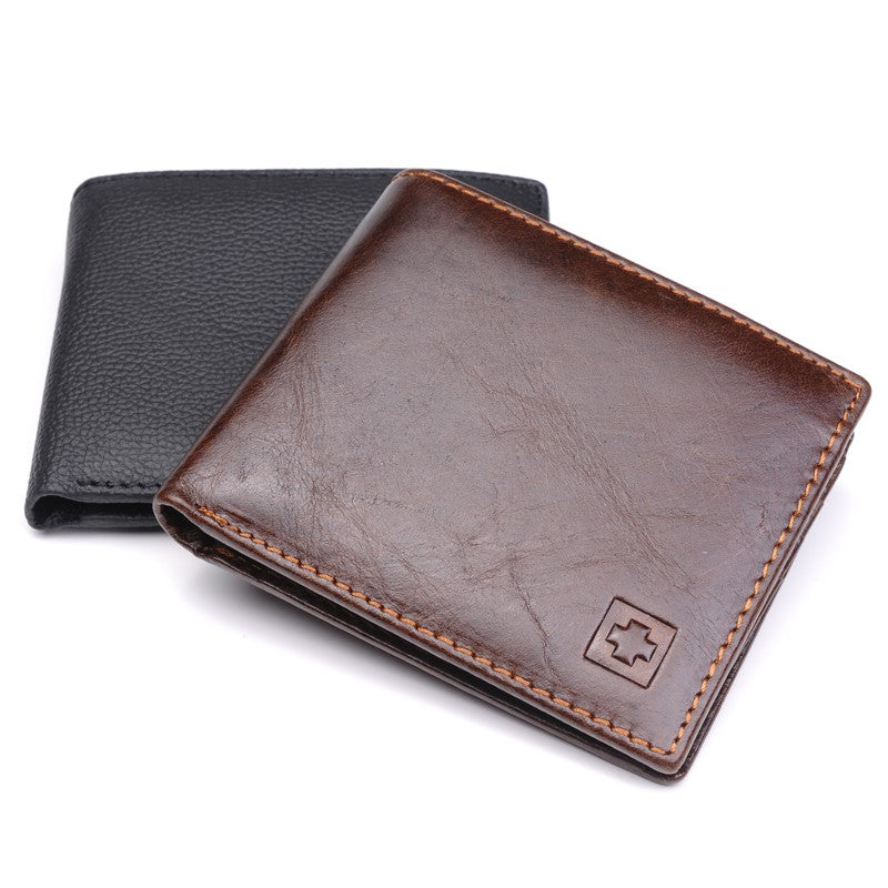 100% Genuine Leather Wallet Men Purses for men