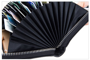 Genuine Leather Blocking Credit Card Holder Men