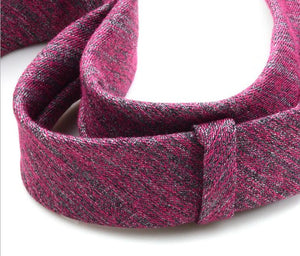 Solid Cotton Tie 6cm Slim Tie Striped Men's Casual