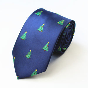 Red Christmas Tie 7cm Snowman Ties For Christmas Day