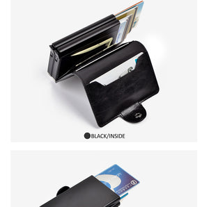 Anti Rfid ID Card Holder Men Business Credit Card Holder