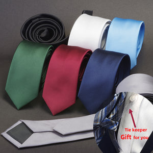 Men Solid Navy Blue Classic Ties for Bridegroom