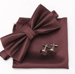 Bowtie Set Cufflinks Fashion Butterfly