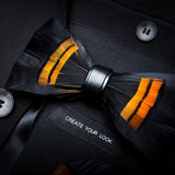 Feather Bow Ties Men's Fashion Peacock Feather