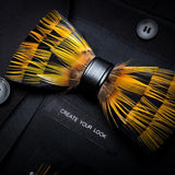 Feather Bow Ties Men's Fashion Peacock Feather