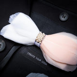 Feather Bow Ties Men's Fashion Peacock Feather