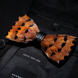 Feather Bow Ties Men's Fashion Peacock Feather