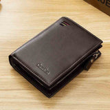 Casual men's wallet Short vertical locomotive