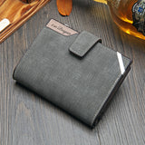 Casual men's wallet Short vertical locomotive