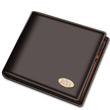 Casual men's wallet Short vertical locomotive