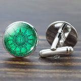 Compass Cuff Links Vintage Compass Clock