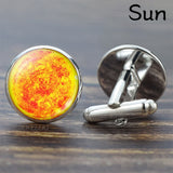 Solar System Planet for Men Cufflinks Set