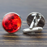 Solar System Planet for Men Cufflinks Set