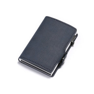 Card Holder PU Leather Card Wallet Men RFID Blocking Card Case