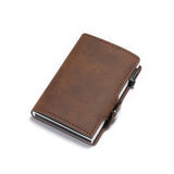 Card Holder PU Leather Card Wallet Men RFID Blocking Card Case