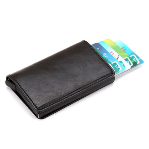 Blocking Credit Card Holder Genuine Leather Men