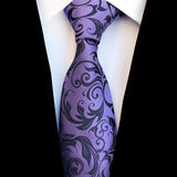 Classic Silk Men Tie Plaid Neck Ties 8cm Green Blue Ties