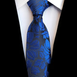 Classic Silk Men Tie Plaid Neck Ties 8cm Green Blue Ties