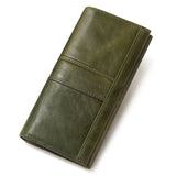Genuine Leather Women Clutch Wallet and Female Coin Purse