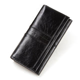 Genuine Leather Women Clutch Wallet and Female Coin Purse