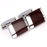 Enamel cufflinks male French Red shirt