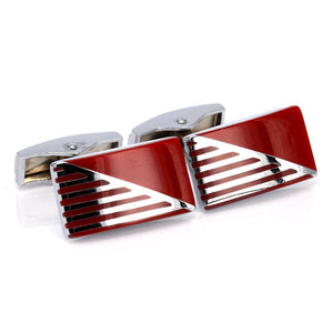 Enamel cufflinks male French Red shirt