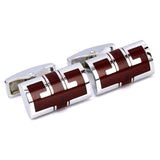 Enamel cufflinks male French Red shirt
