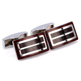 Enamel cufflinks male French Red shirt