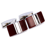 Enamel cufflinks male French Red shirt