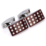 Enamel cufflinks male French Red shirt
