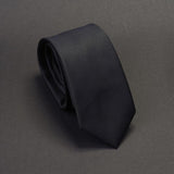 Men Solid Navy Blue Classic Ties for Bridegroom