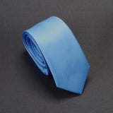 Men Solid Navy Blue Classic Ties for Bridegroom