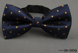 Men's Bow Tie Gold Paisley Bowtie Business Wedding Bowknot