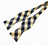 Adjustable Self Bow Tie Men's 100% Silk Jacquard Woven